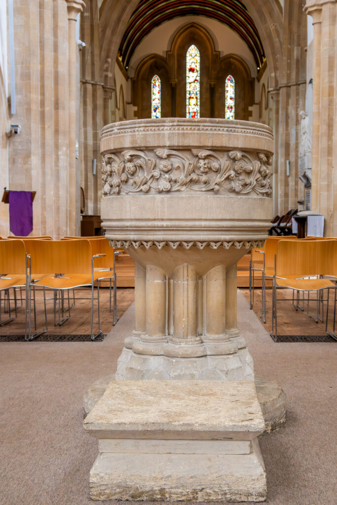Font at St Mary’s, Witney