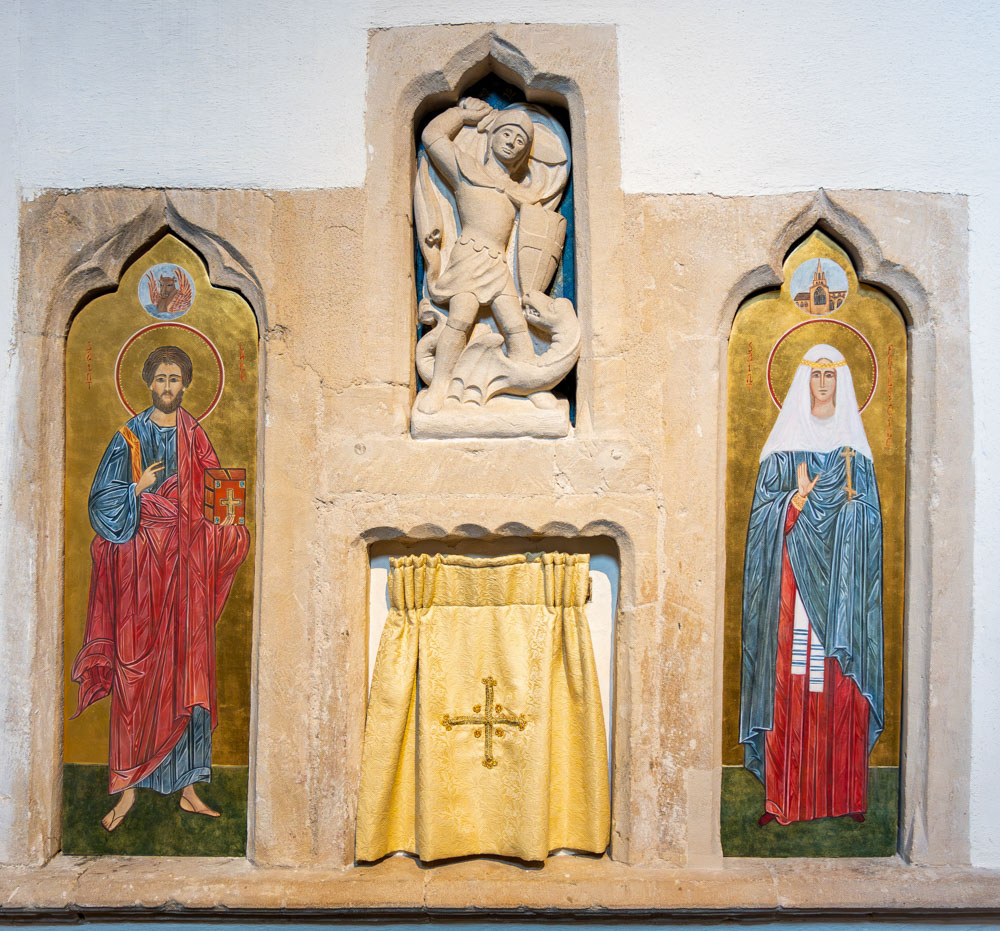 Icons of St Luke & St Frideswide at St Mary’s, Witney